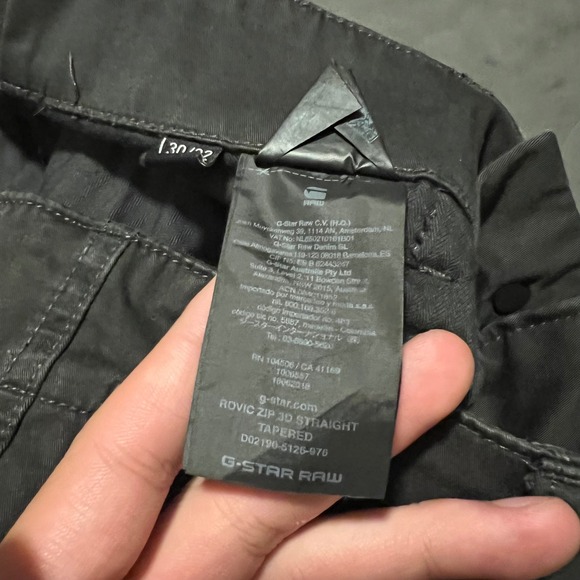 G-Star RAW Rovic Zip 3D Straight Tapered Leg Cargo Pants Mens Size 30x32 (34x32) - Picture 4 of 8